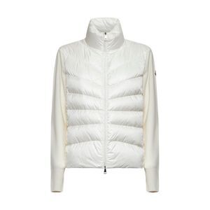 Moncler Women Padded Wool Cardigan By Moncler